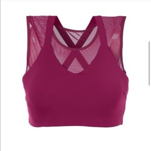 Athleta mesh crop top